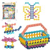 OBL10175972 - DIY拼装数字雪花片640PCS/中号薄款3.0/莫兰迪色系