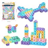 OBL10175978 - DIY拼装方块积木300PCS/中号3.6/马卡龙色系