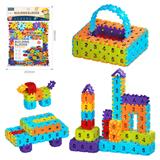 OBL10175979 - DIY拼装方块积木300PCS/中号3.6/彩虹色系