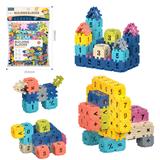 OBL10175980 - DIY拼装方块积木240PCS /大号4.0/莫兰迪色系
