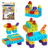 OBL10175982 - DIY拼装方块积木240PCS /大号4.0/彩虹色系