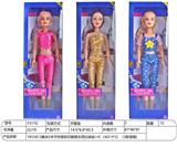 OBL10178932 - 18寸42.5厘米5关节空身彩印眼音乐芭比娃娃+IC（AG13*2）（3款混装)