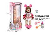 OBL10181032 - 60厘米全身软胶带眼睫毛5D真眼珠防真重生娃娃带触摸感应功能哭笑打喷嚏咳嗽带镜子梳子奶瓶
