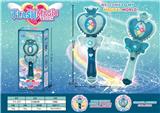 OBL10182129 - 公主变身音乐闪光魔法棒小女孩过家家饰品——皇冠爱心款