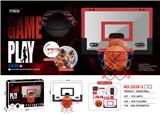 OBL10183105 - 挂壁式免打孔可扣篮篮球框带计分器2色混装