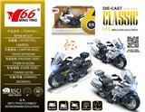 OBL10184125 - 1:12 合金回力贝纳利警车摩托车带灯光音乐