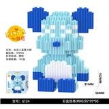 OBL10184764 - 坐姿小蓝暴力熊