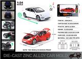 OBL10190427 - 英文1:24压铸锌合金灯光音效特斯拉Model 3车模