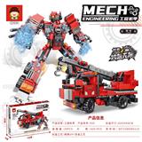 OBL10190825 - 429+PCS 新版拼装积木之吊车工程机甲 可两变（彩盒采用精美UV工艺和烫金工艺）