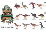 OBL10192155 -  12款实心恐龙动物吊卡+展示盒24只/单只价格