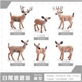 OBL10198668 - 粗面白尾鹿一家【6只套装】