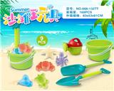 OBL10200310 - 绿桶配沙滩配件(9PCS）