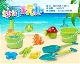 OBL10200311 - 绿桶配沙滩配件(8PCS）