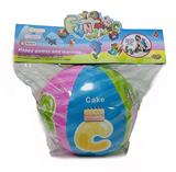 OBL10200869 - 儿童早教英文条纹六片充棉球