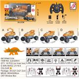 OBL10200993 - 2.4G三角龙大轮怪兽工程遥控车                        (A、B、C、D四款混装）