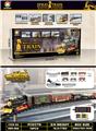 OBL10201325 - 古典蒸汽电动轨道火车（火车仿真声、带灯光、带喷雾）