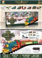 OBL10201327 - 古典蒸汽充电轨道火车（火车仿真声+圣诞音乐、带喷雾）