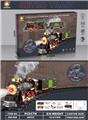 OBL10201348 - 古典蒸汽充电轨道火车（火车仿真声、带灯光、带喷雾）