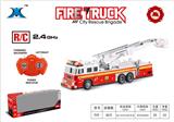 OBL10201385 - 2.4G小消防升降梯车（带仿真声-灯光+前进/后退