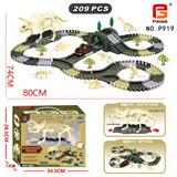 OBL10201602 - 骨架恐龙轨道车209PCS