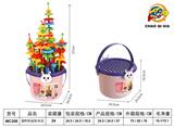 OBL10203454 - DIY拼装积木花156PCS