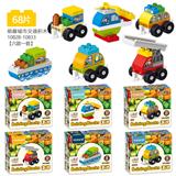 OBL10203776 - 萌趣城市交通积木6款