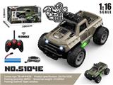OBL10207578 - 1:16四通军事越野车带灯光（包电）                  军绿 /沙漠黄