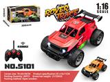 OBL10207589 - 1:16四通越野车带灯光（不包电）               红色 /橙色