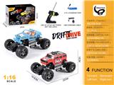 OBL10208102 - 枪型1:16悍马吉普/道奇混装移印攀爬车（包电）