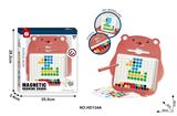 OBL10208273 - (GCC)小熊磁性运笔画板（棕红色 7卡片52珠）