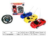 OBL10208910 - 二通方向盘遥控警车二款混1:24