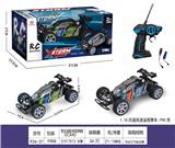 OBL10208953 - 1:18包电四通高速遥控赛车/PVC壳（两色混装）
