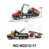 OBL10211530 - 合金回力救援车带消防车仔