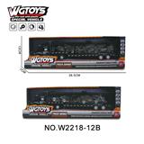 OBL10211591 - 美式合金拖栏黑色混装带3只军事小车两款混装