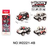 OBL10211603 - 合金Q版回力越野四款混4只/条盒