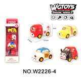 OBL10211613 - 合金Q版回力卡通四款混4只/条盒