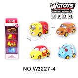 OBL10211614 - 合金Q版回力卡通四款混4只/条盒