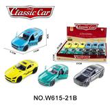 OBL10211628 - 1:36合金回力沃尔沃（黑/蓝） 奔驰（绿/黄）