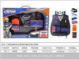 OBL10211759 - 三格血单肩花纹蓝带软弹战术背心套装
