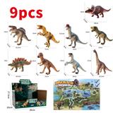 OBL10214399 - 展示盒带地图9款仿真恐龙