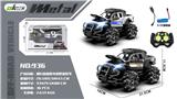 OBL10220214 - 合金侧行猛禽警车越野遥控车