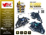 OBL10220305 - 1:16 合金回力哈雷摩托车3色混装