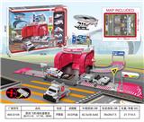 OBL10220315 - 医院飞机场轨道套装（配4只塑料车 1飞机 8路标）