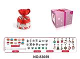 OBL10221408 - 圣诞款红色袋装 金色系45件套女孩饰品套装过家家玩具