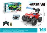 OBL10221822 - 1:16五通越野打水弹遥控车带灯光不包电