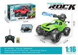 OBL10221824 - 1:16五通越野打水弹遥控车带灯光不包电