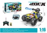 OBL10221832 - 1:16五通涂鸦越野打水弹遥控车带灯光不包电