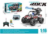 OBL10221835 - 1:16五通涂鸦皮卡越野打水弹遥控车带灯光包电