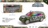 OBL10223436 - 丰田霸道1:16越野电动音乐万向军事警车带3D灯光（车身3粒5号）
