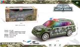 OBL10223437 - 丰田霸道1:16越野电动音乐万向军事警车带3D灯光包3.7V锂电+USB线